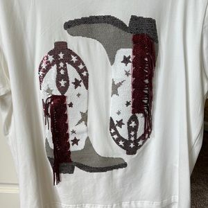 queen of sparkles boot shirt